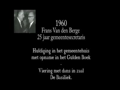 Edegem: huldiging 25 jaar gemeentesecretaris Van den Berghe (deel 2)