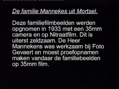 Mortsel: Videoband met copies van 35mm nitraatfilmen van Mannekes overgezet op video