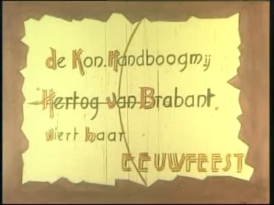 Hove: Eeuwfeest Kon. Handboogmaatschappij Hertog van Brabant