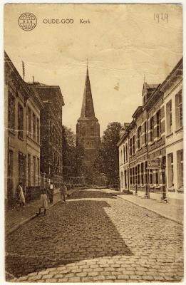 Mortsel: Heilig-Kruiskerk - postkaart uit 1929