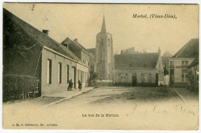 Mortsel: De Sint-Benedictusstraat begin 20ste eeuw