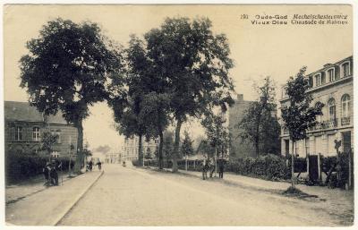 Mortsel:  Mechelsesteenweg rond 1920.