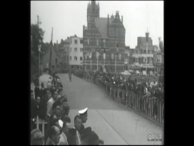 Edegem: wielerwedstrijd achter dernys in 1962.